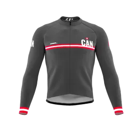 ScudoPro Pro Thermal Long Sleeve Cycling Jersey Country CODE Canada Gray | Men and Women