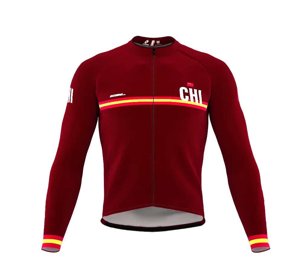 ScudoPro Pro Thermal Long Sleeve Cycling Jersey Country CODE China Vine | Men and Women