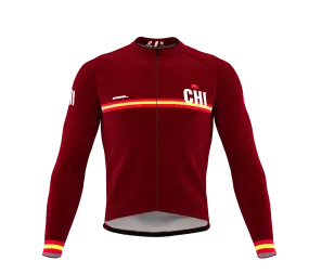 ScudoPro Pro Thermal Long Sleeve Cycling Jersey Country CODE China Vine | Men and Women