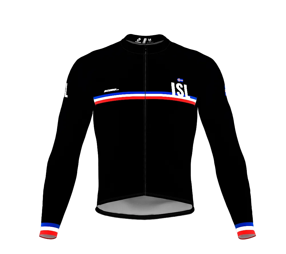 ScudoPro Pro Thermal Long Sleeve Cycling Jersey Country CODE Iceland Black | Men and Women