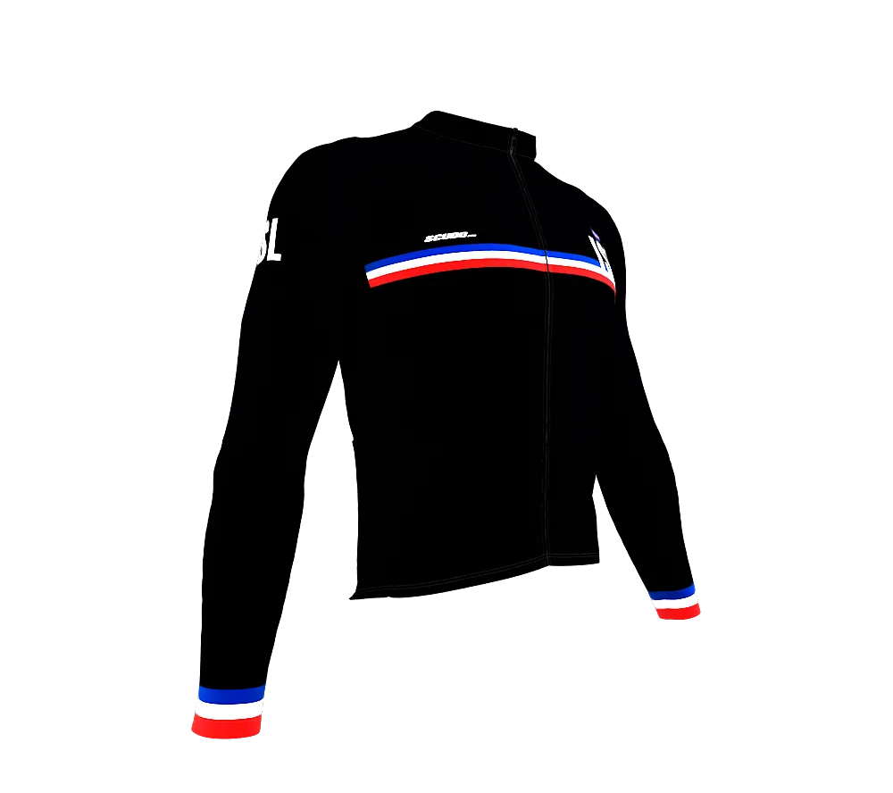 ScudoPro Pro Thermal Long Sleeve Cycling Jersey Country CODE Iceland Black | Men and Women