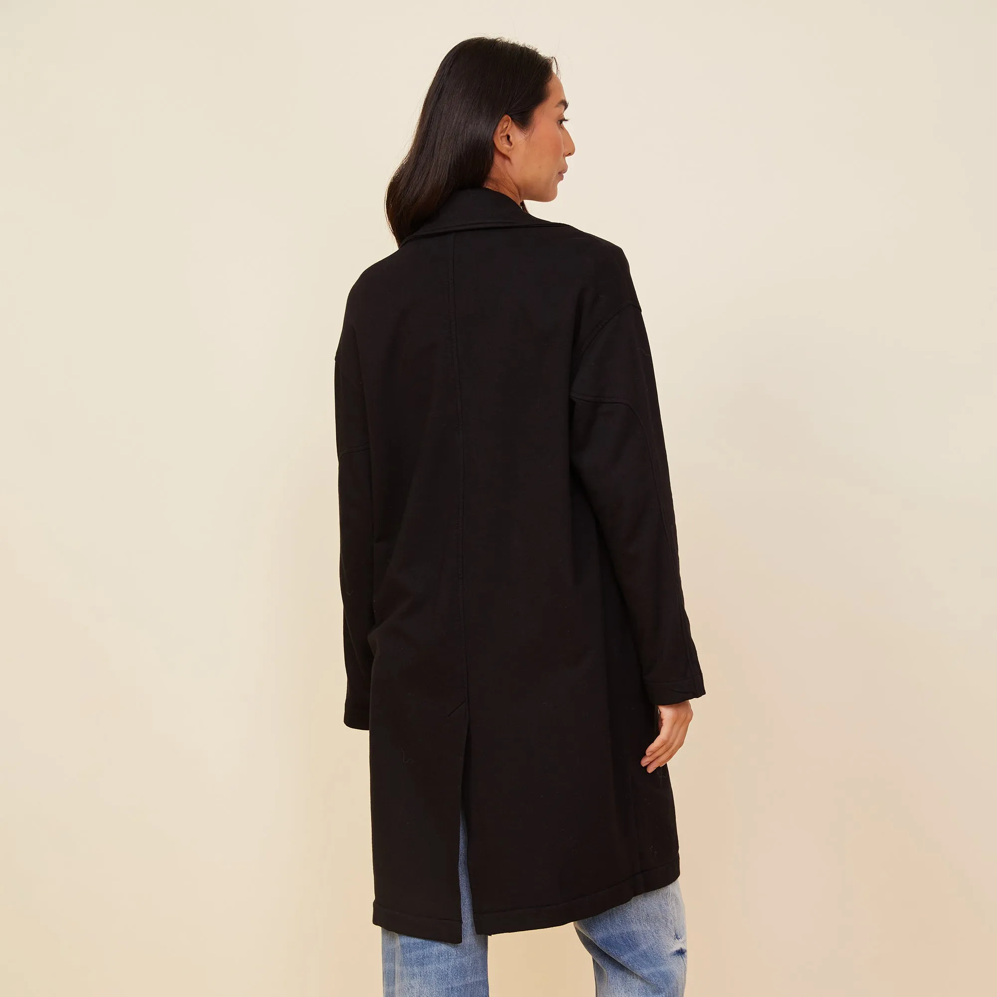 Seamed Fleece Coat