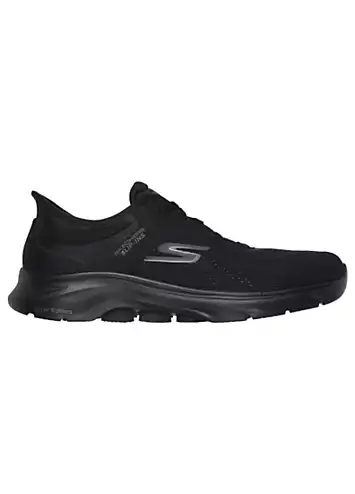 Skechers Slip-Ins Black Go Walk 7 Valin Trainers | Kaleidoscope