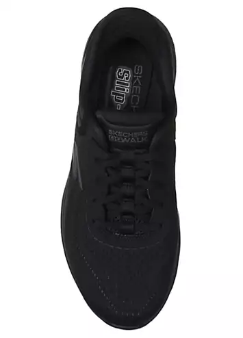 Skechers Slip-Ins Black Go Walk 7 Valin Trainers | Kaleidoscope