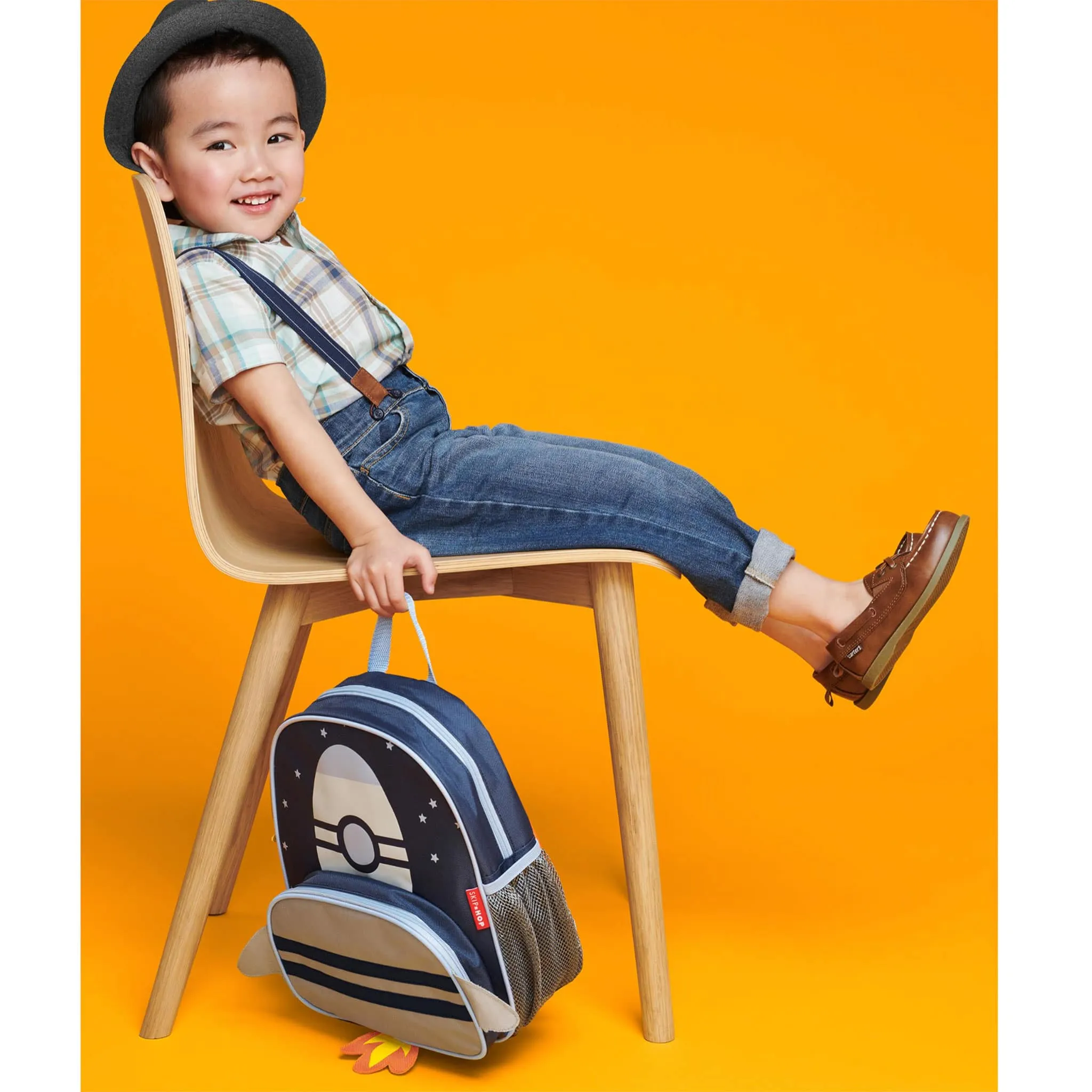 Skip Hop Zoo Little Kid Backpack - Rocketship  - Clement