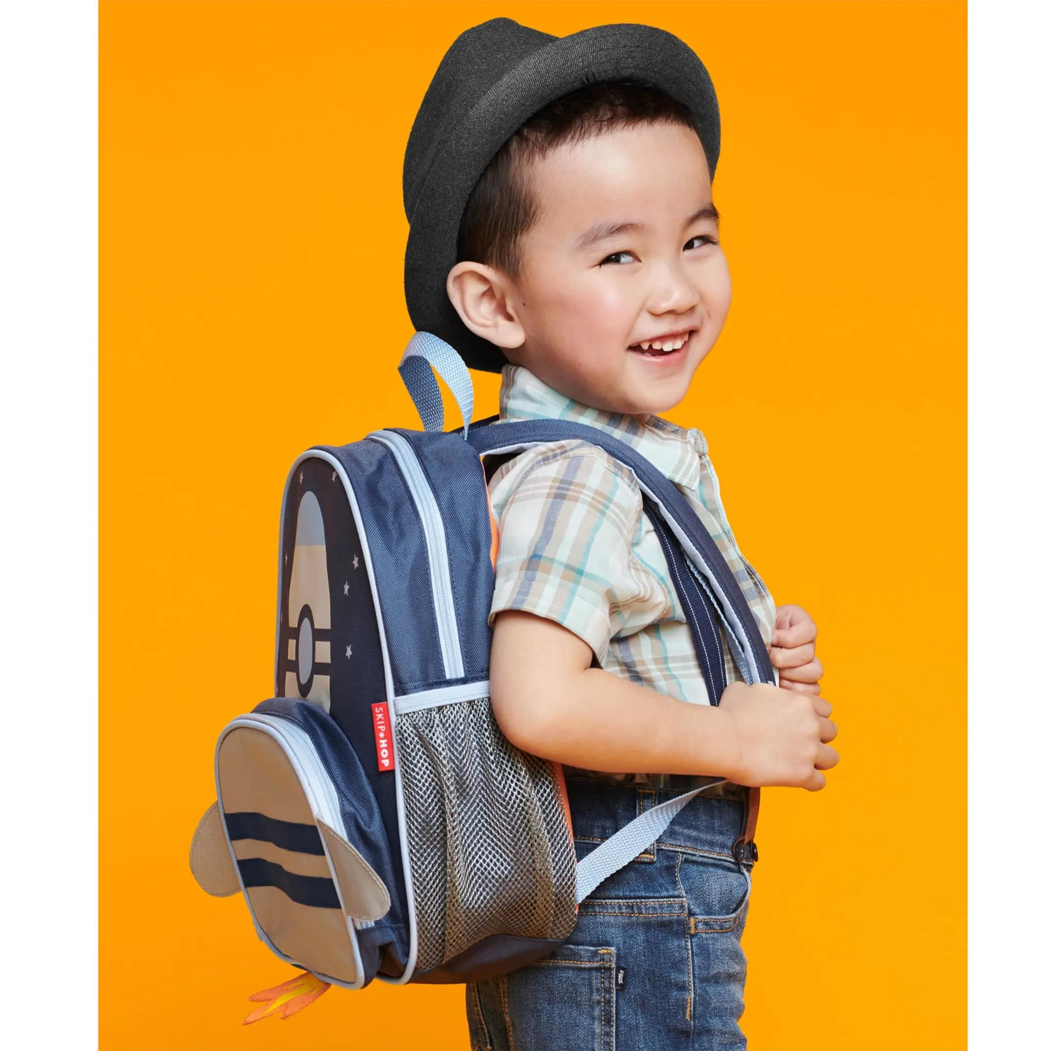 Skip Hop Zoo Little Kid Backpack - Rocketship  - Clement