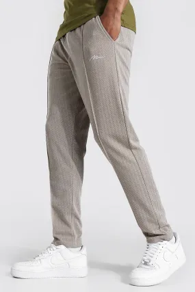 Slim Man Signature Jacquard Pintuck Joggers