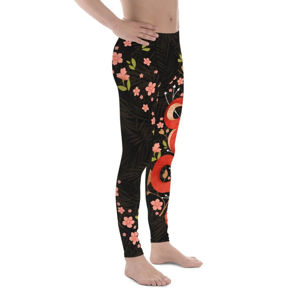 Snakes & Flowers Men's Leggings