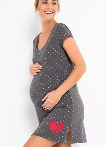 Spotty Maternity Nightie by bonprix | Look Again