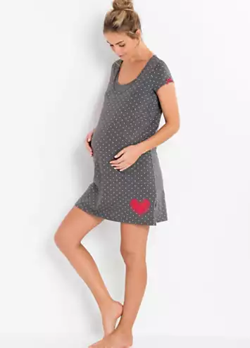 Spotty Maternity Nightie by bonprix | Look Again