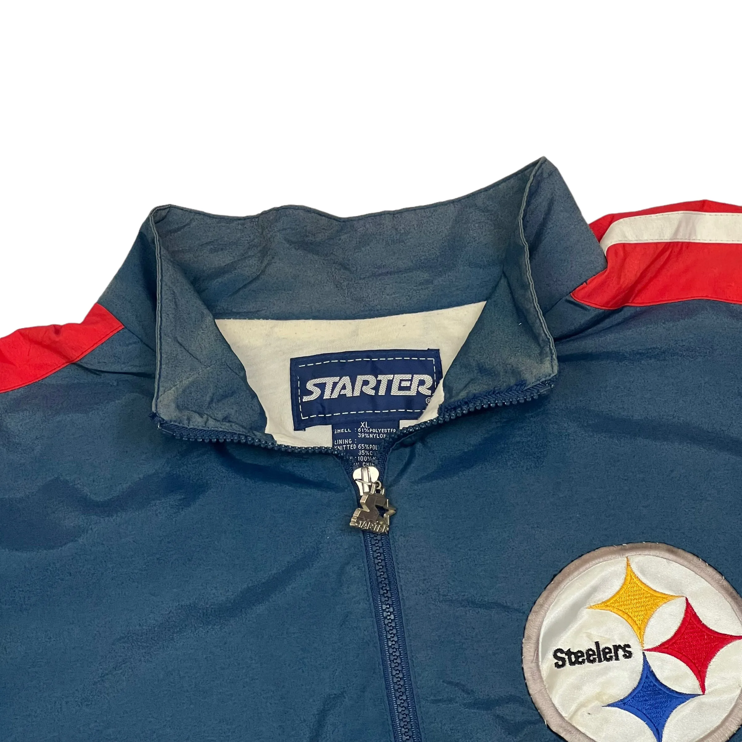 Steelers Panneled Blue Starter Track Jacket