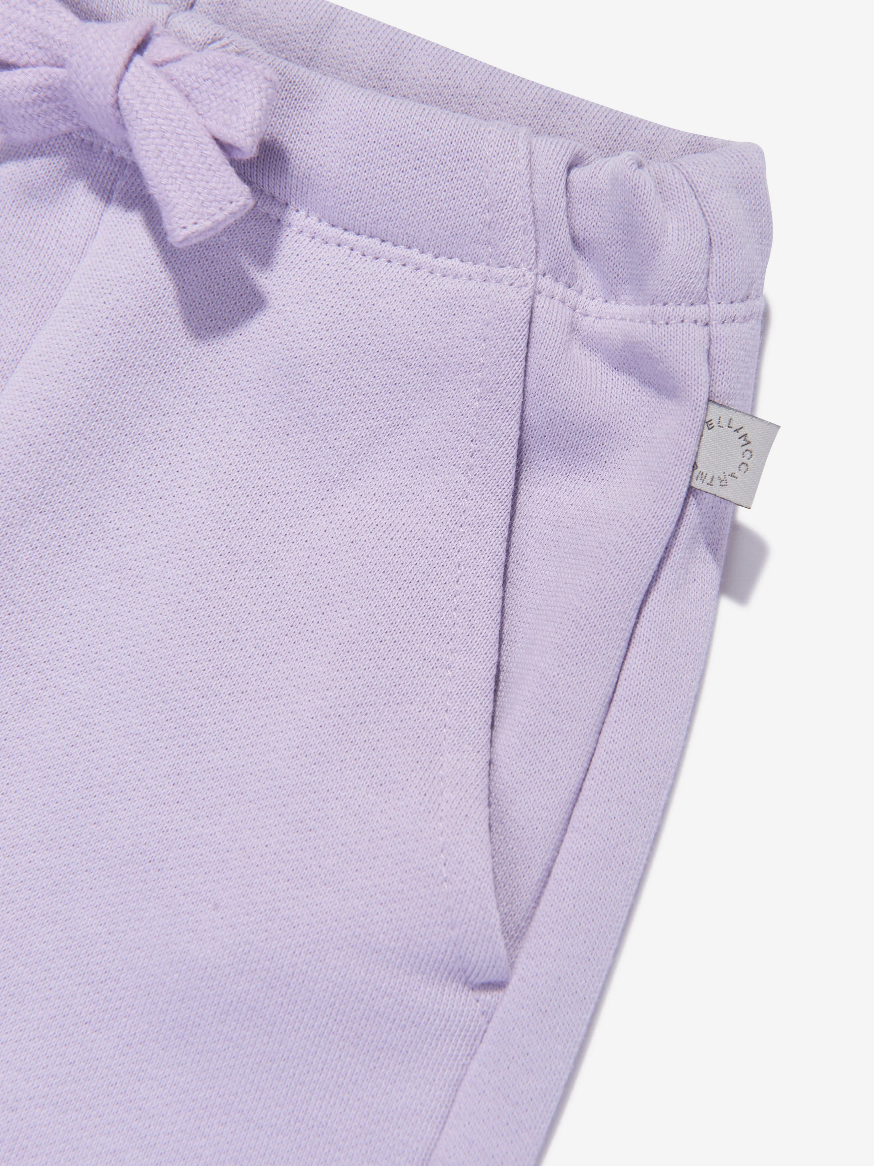 Stella McCartney Baby Girls Shell Print Joggers in Purple