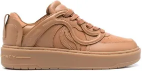 Stella McCartney S-Wave embroidered sneakers Brown