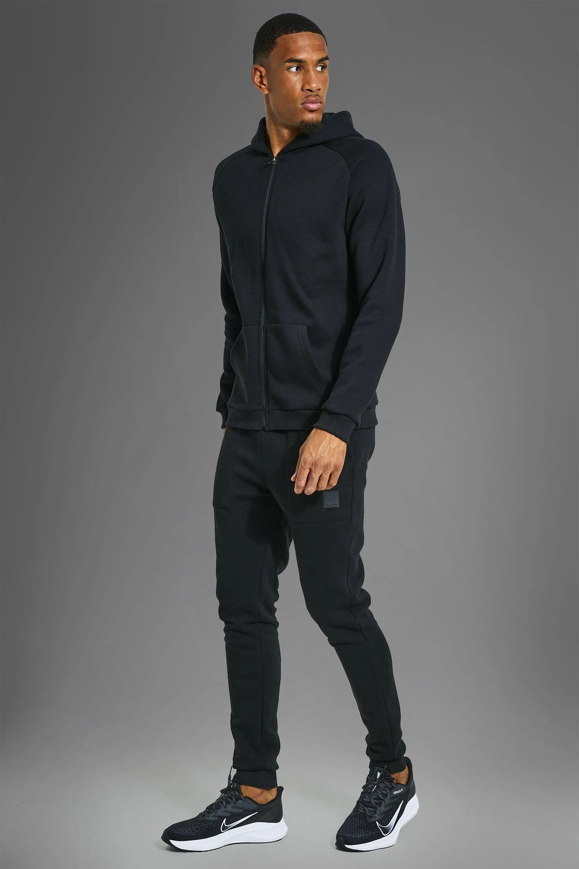 Tall Man Active Gym Zip thru Hoodie Tracksuit