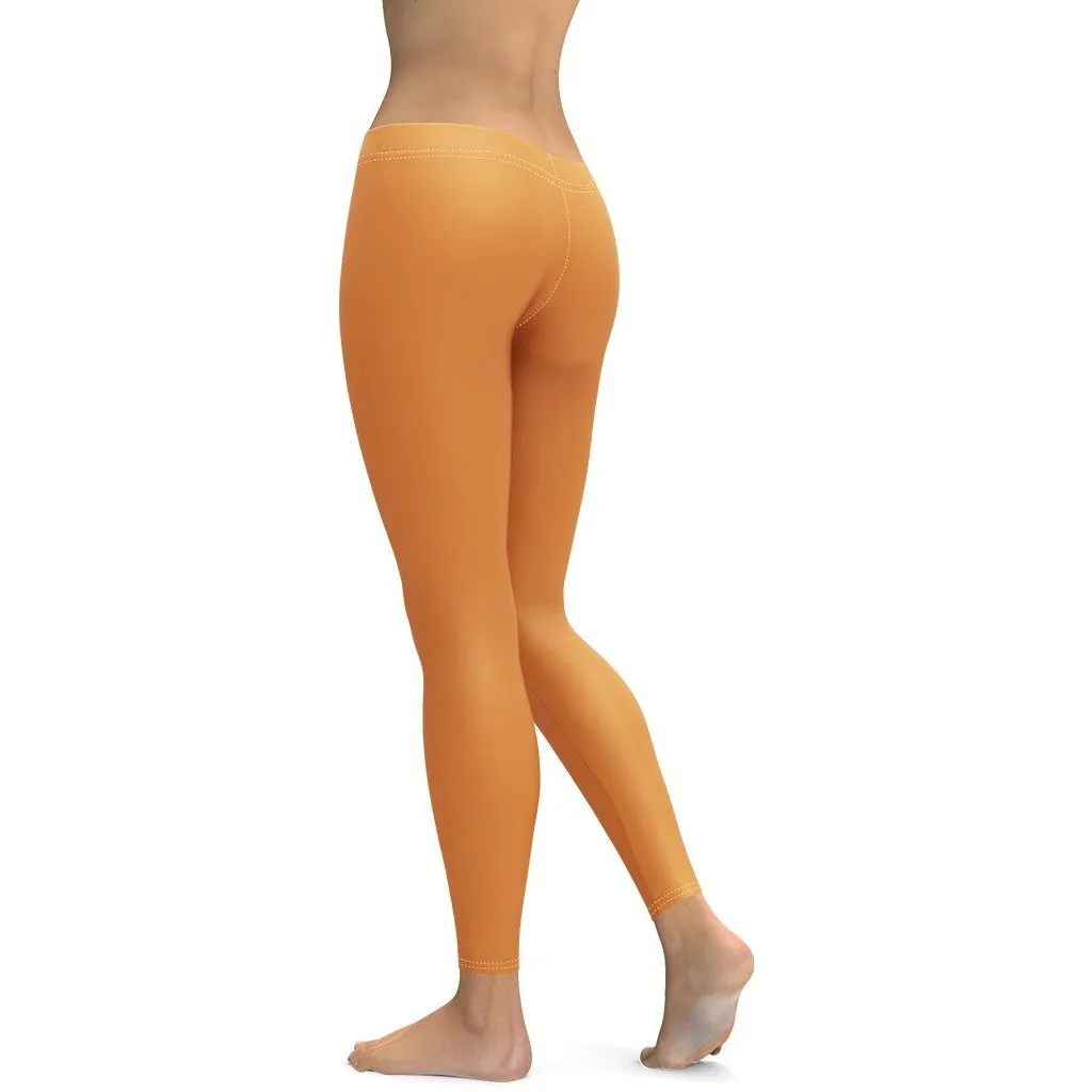 Tangerine Orange Leggings