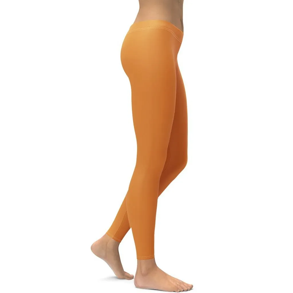 Tangerine Orange Leggings