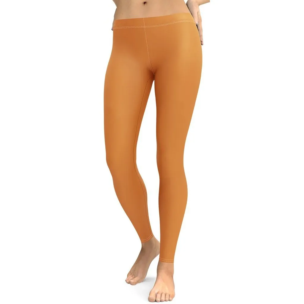 Tangerine Orange Leggings