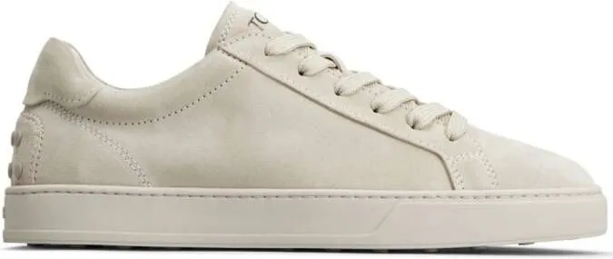 Tod's logo-detail suede sneakers Neutrals