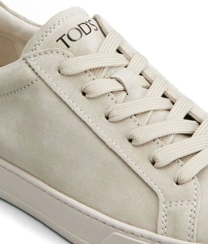 Tod's logo-detail suede sneakers Neutrals