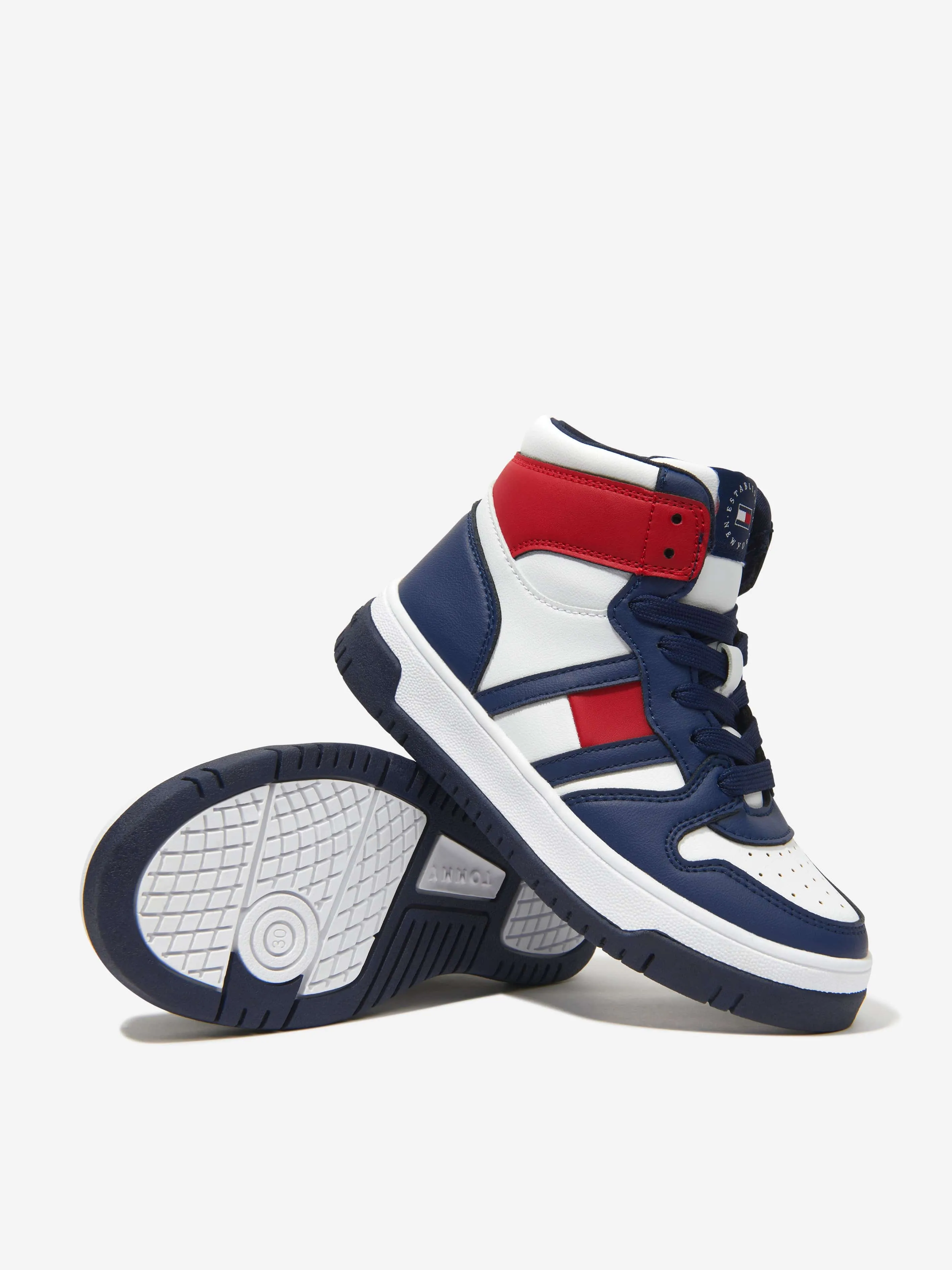 Tommy Hilfiger - Boys High Top Lace Up Trainers | Childsplay Clothing