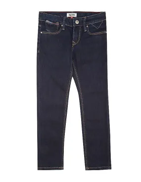 Tommy Hilfiger Kids Girls Slim Fit Dark Washed Jeans