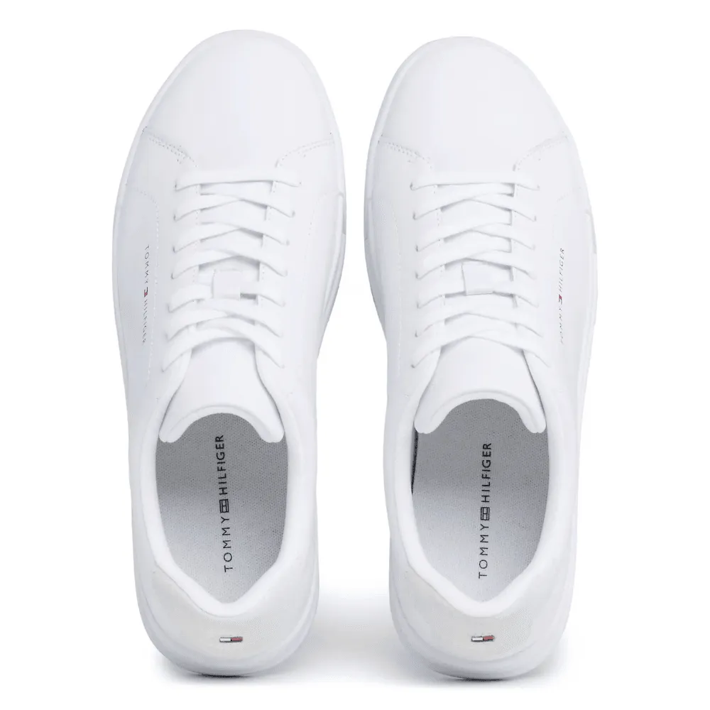 Tommy Hilfiger Leather Chunky Court Trainers in White