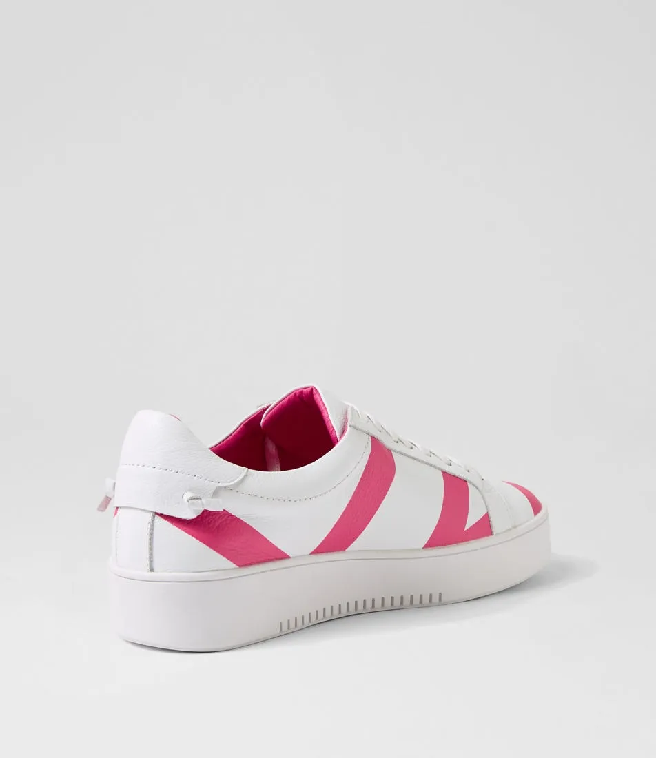 TOP END Lenny White Fuchsia Multi Sneakers