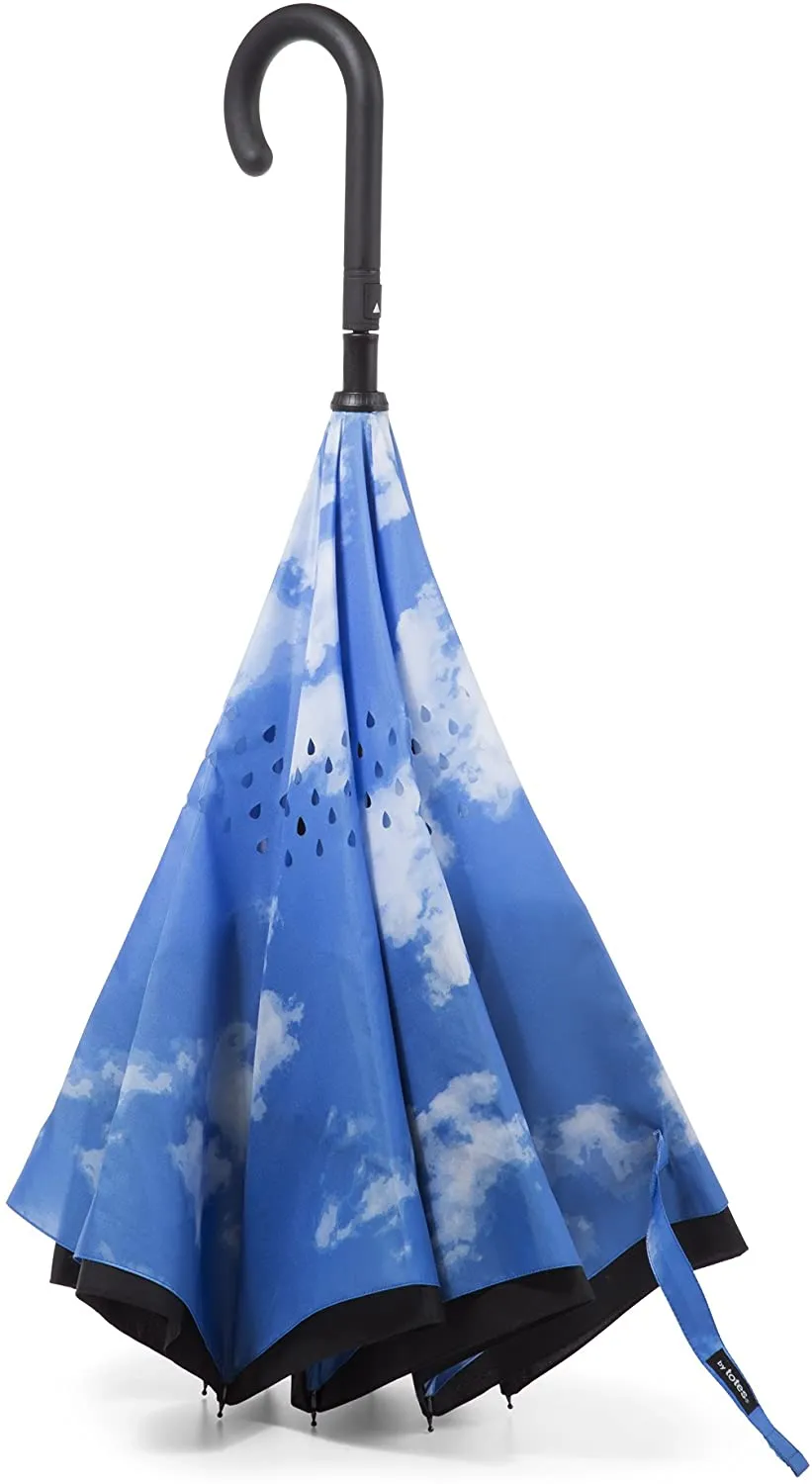 Totes Inbrella Automatic Open Close Inverted Umbrella