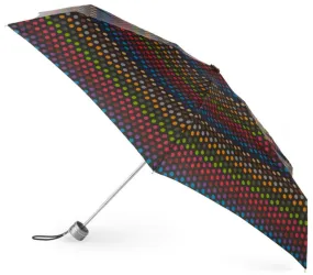 Totes Ladies Signature Micro Manual Compact Umbrella  