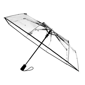 Totes Women's Ultra Clear Auto Open Compact Umbrella