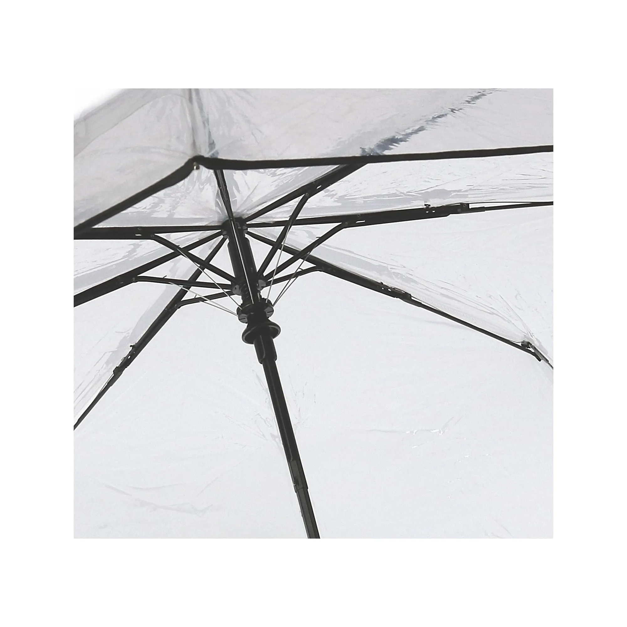 Totes Women's Ultra Clear Auto Open Compact Umbrella