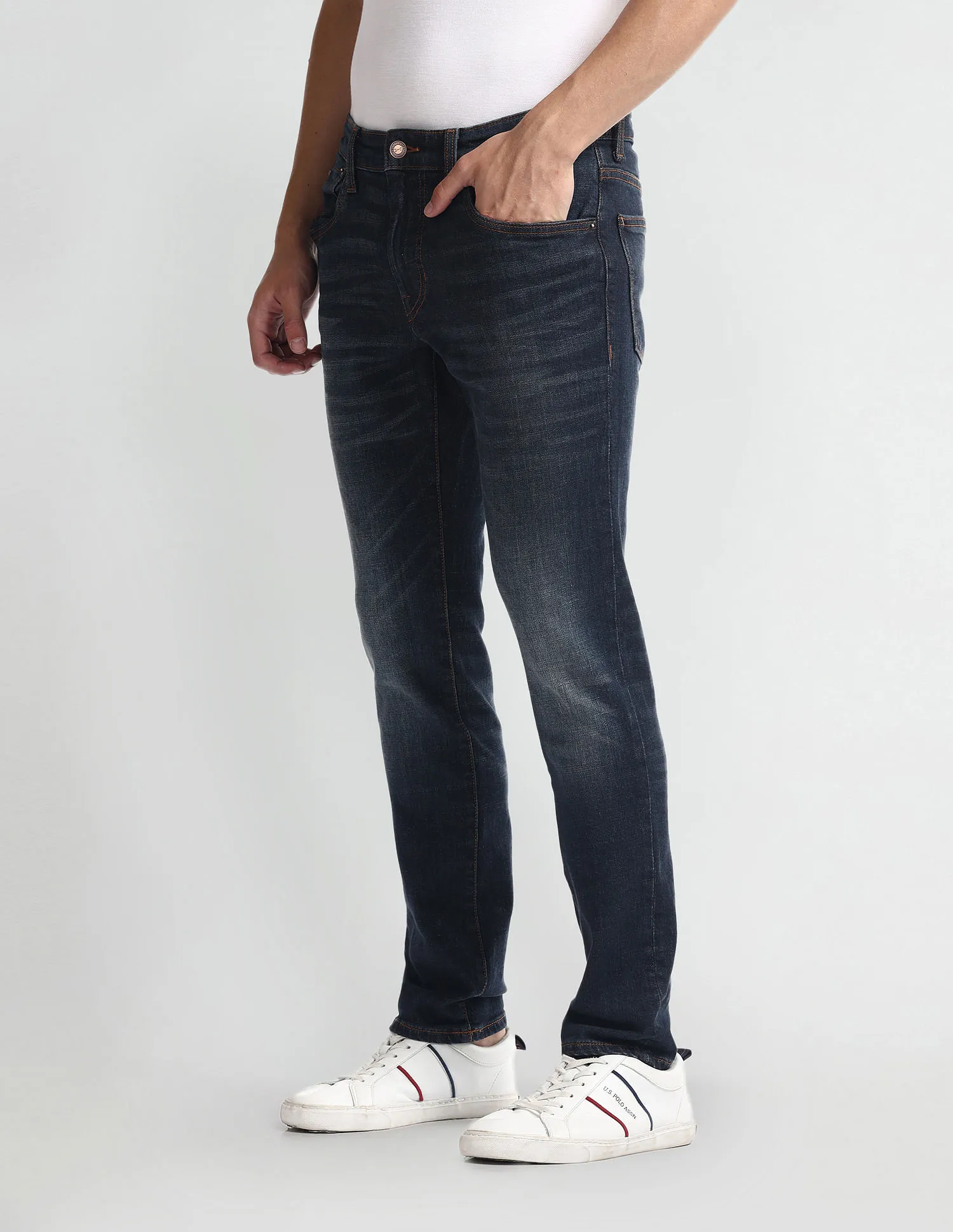 U.S. Polo Assn. Denim Co. Brandon Slim Tapered Fit Blue Jeans