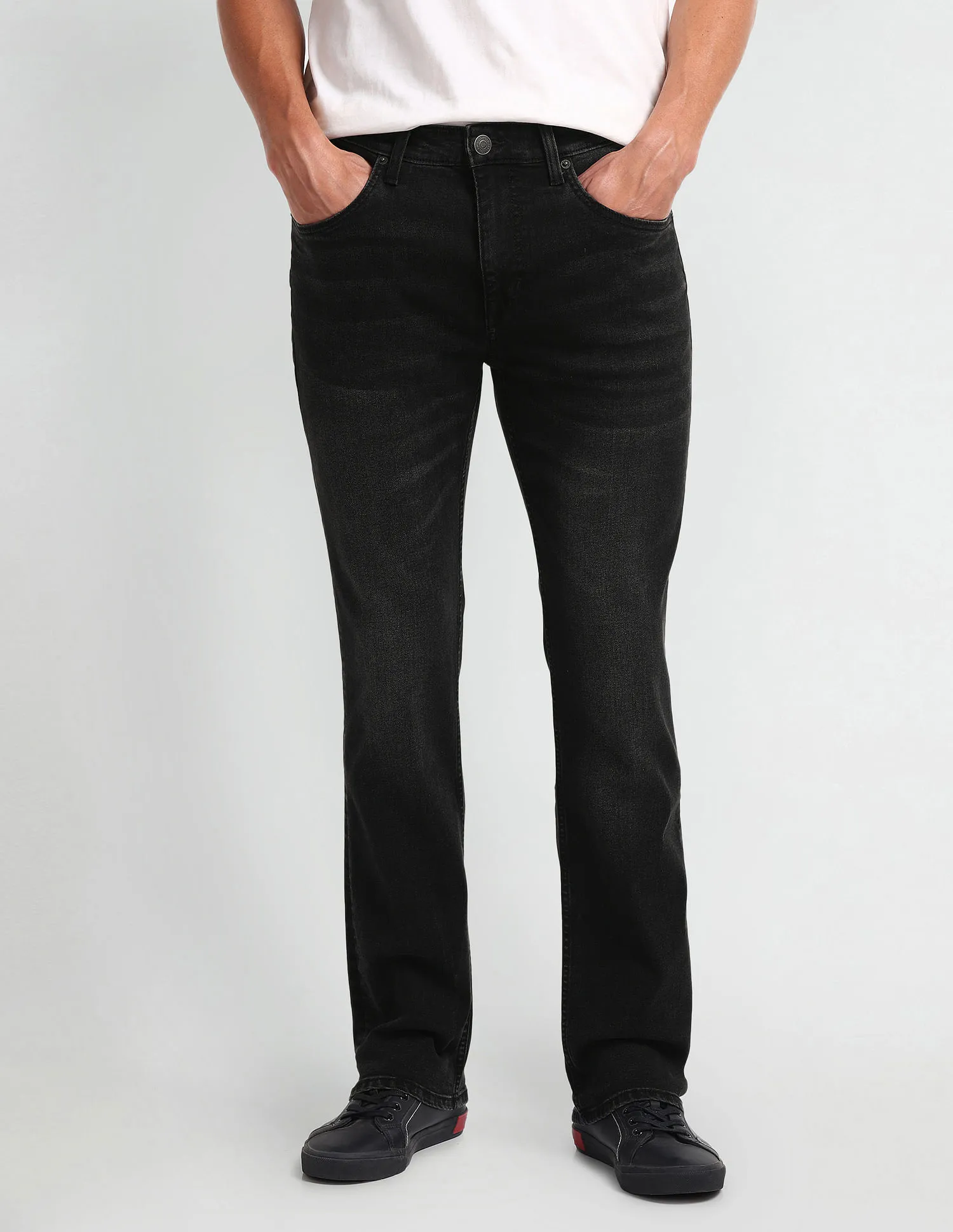 U.S. Polo Assn. Denim Co. Harold Slim Straight Black Jeans