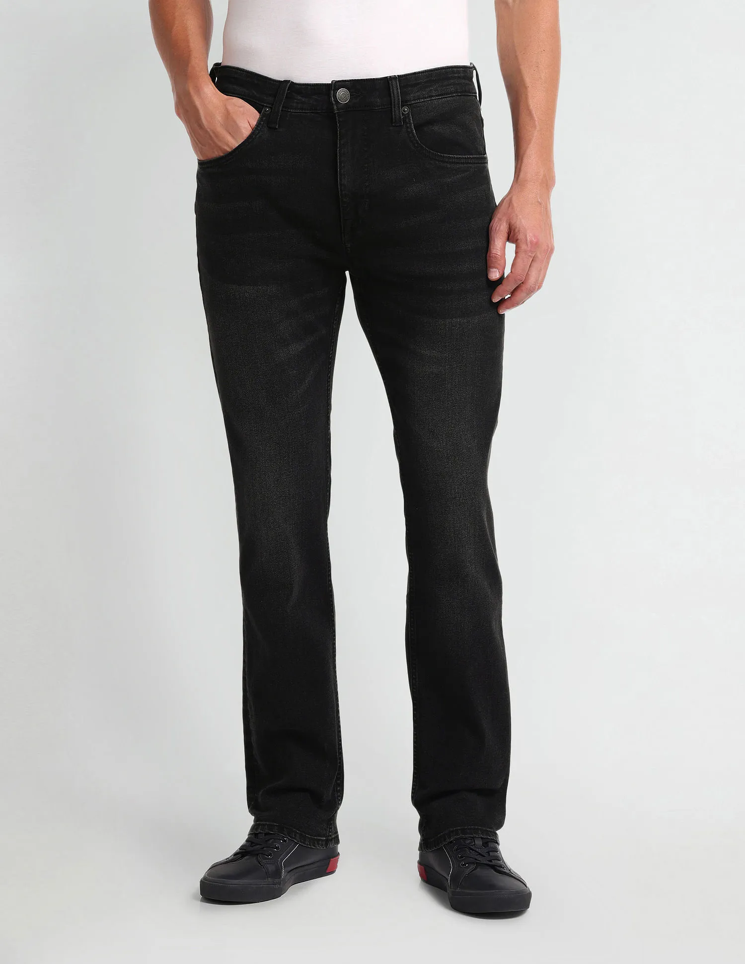 U.S. Polo Assn. Denim Co. Harold Slim Straight Black Jeans