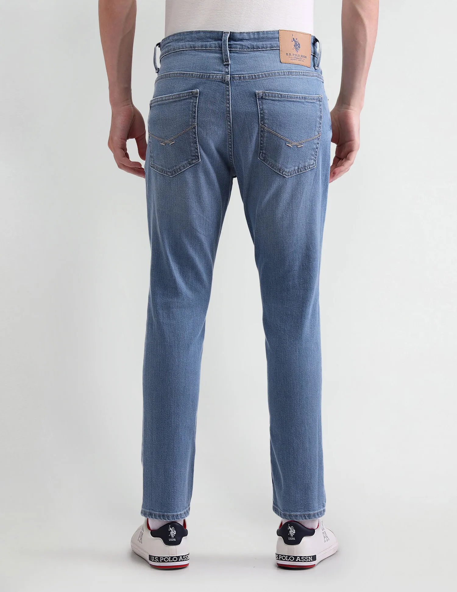 U.S. Polo Assn. Denim Co. Henry Tapered Cropped Blue Jeans