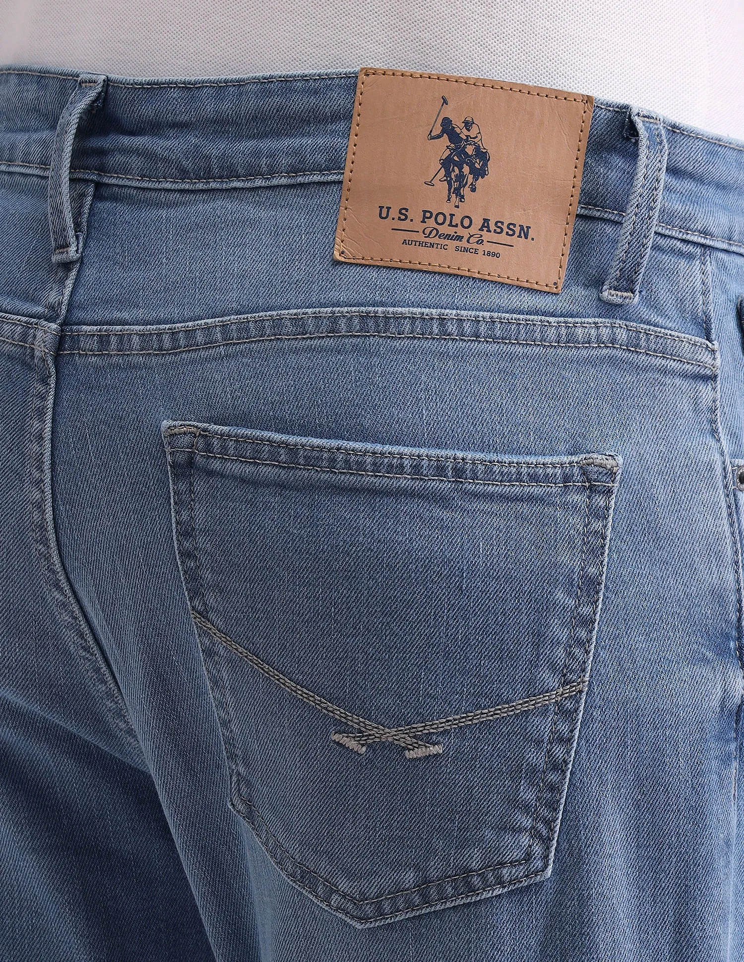 U.S. Polo Assn. Denim Co. Henry Tapered Cropped Blue Jeans