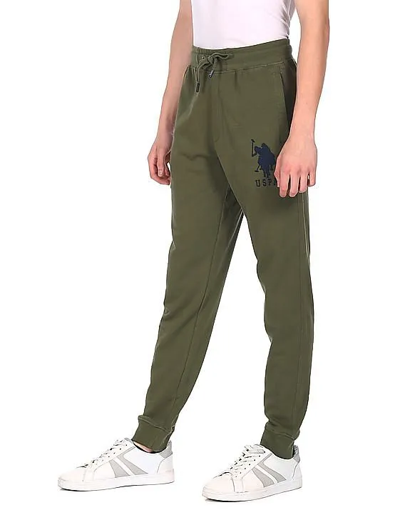 U.S. Polo Assn. Drawstring Waist Solid Joggers