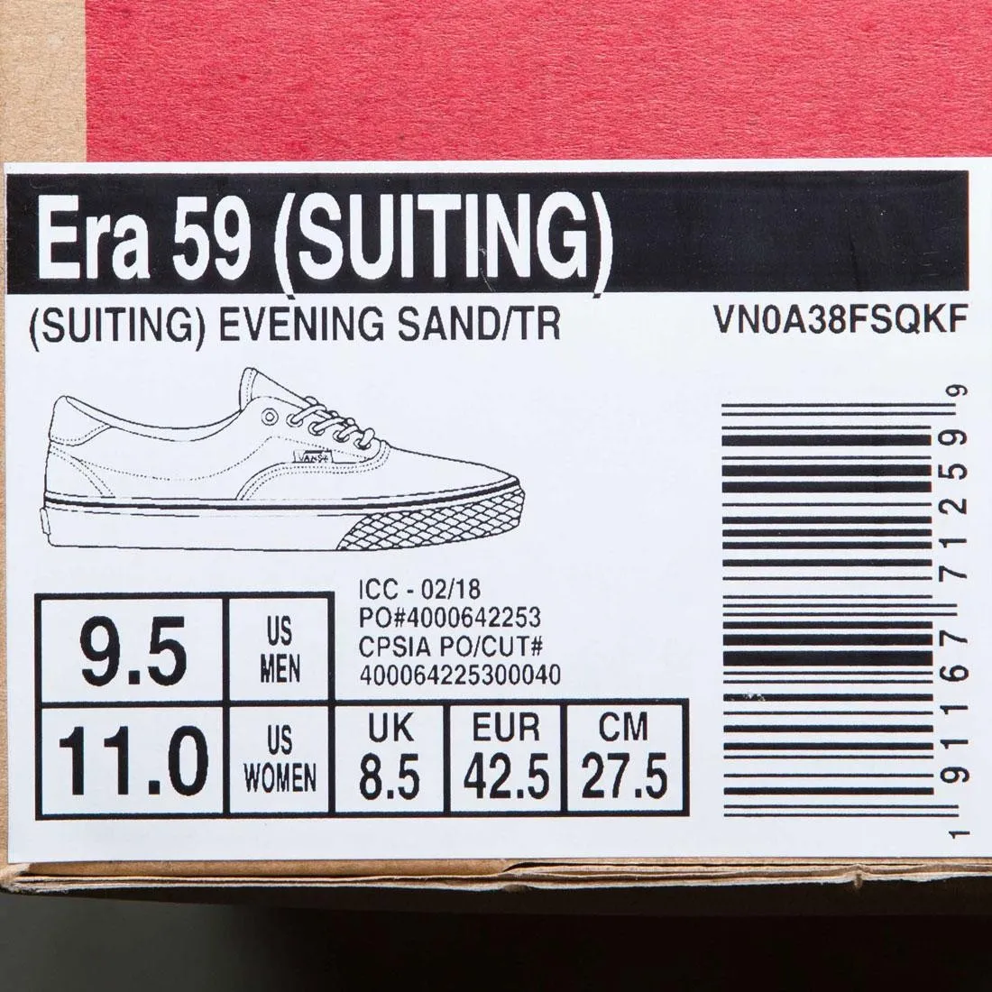 Vans Men Era 59 - Suiting (pink / evening sand)