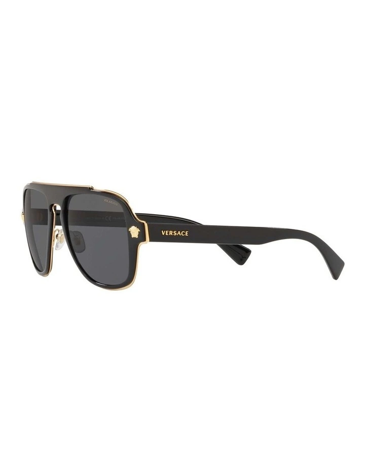 VE2199 Black Polarised Sunglasses