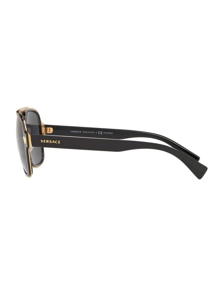 VE2199 Black Polarised Sunglasses