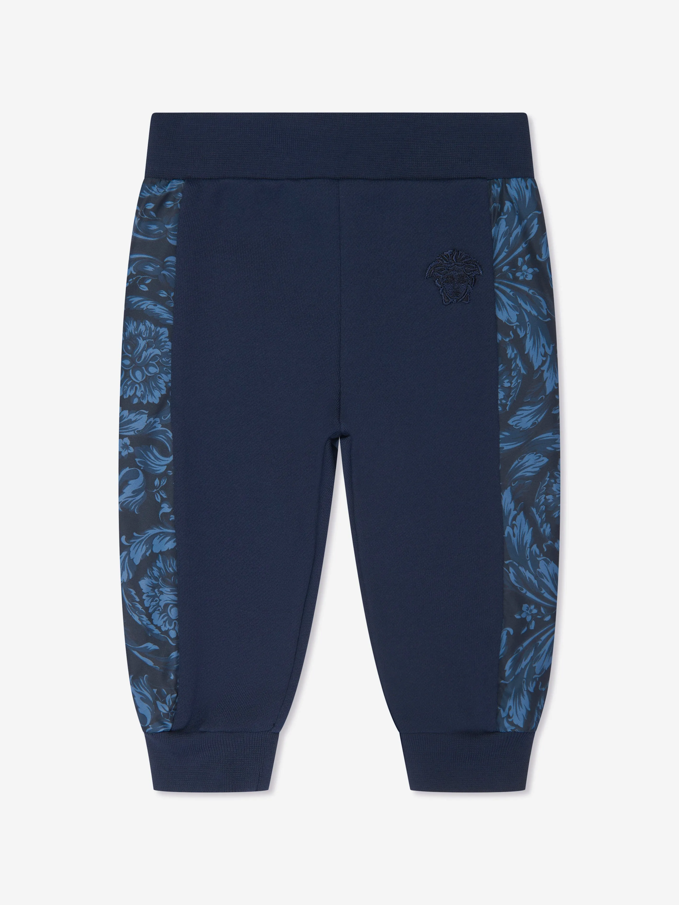 Versace Baby Barocco Medusa Logo Joggers in Navy