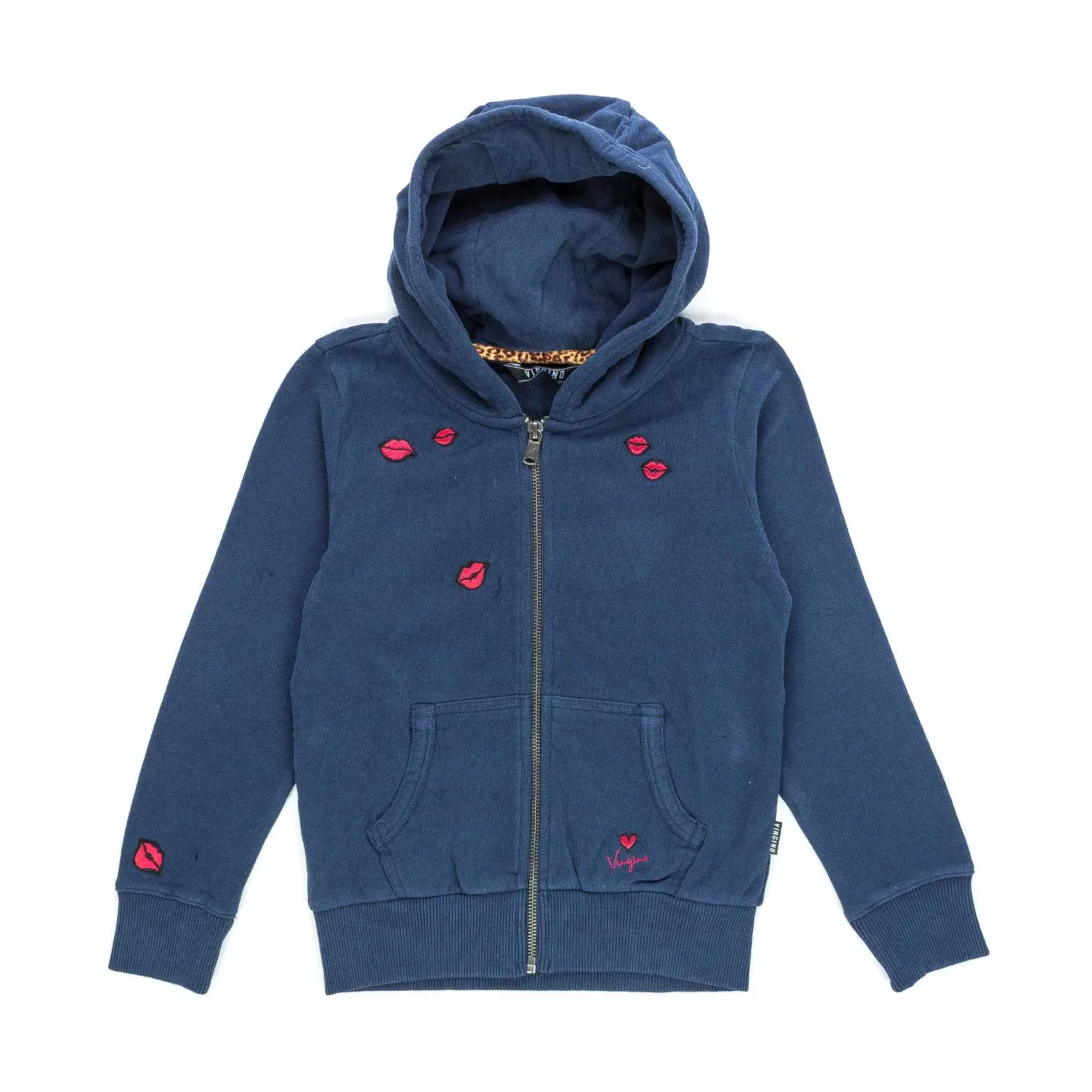 Vingino Blue Cotton Hoodie For Girls