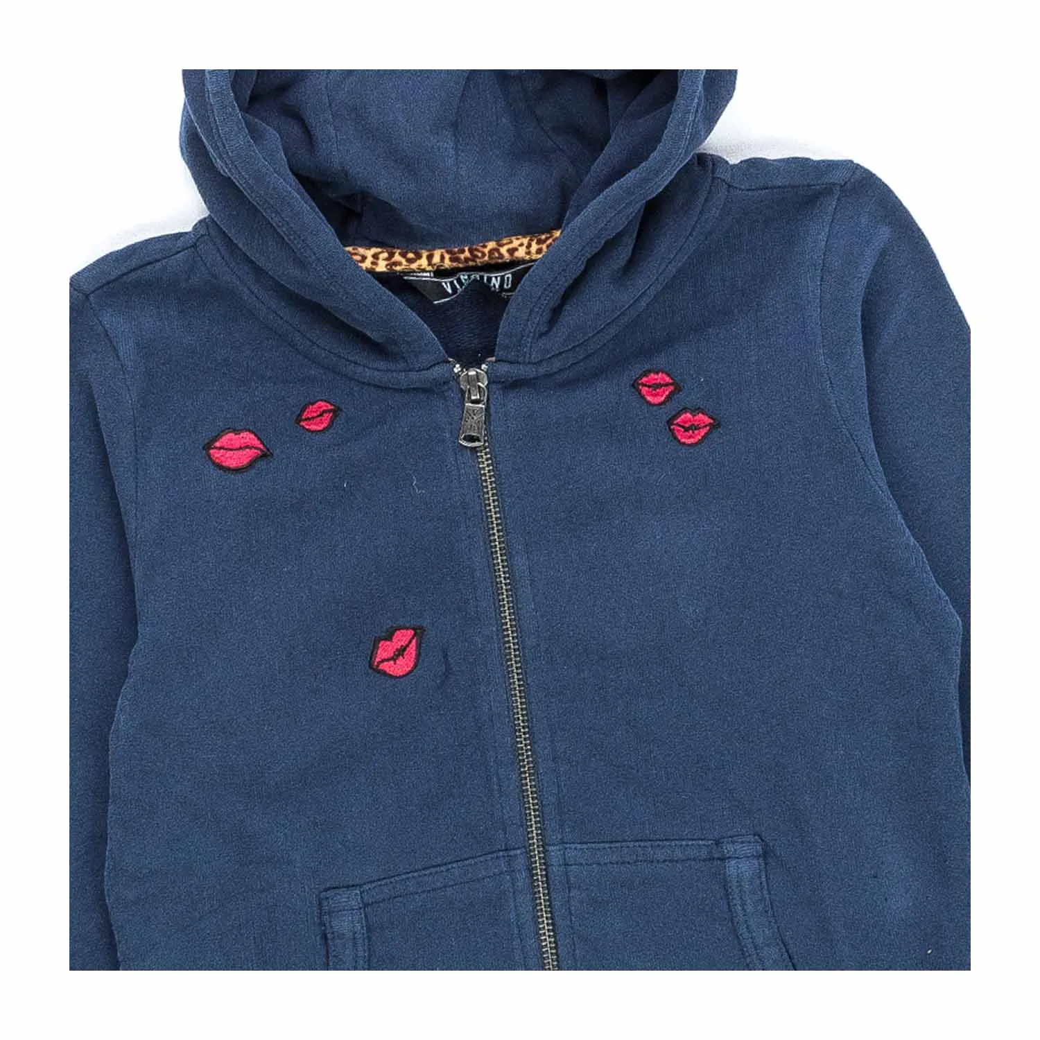 Vingino Blue Cotton Hoodie For Girls