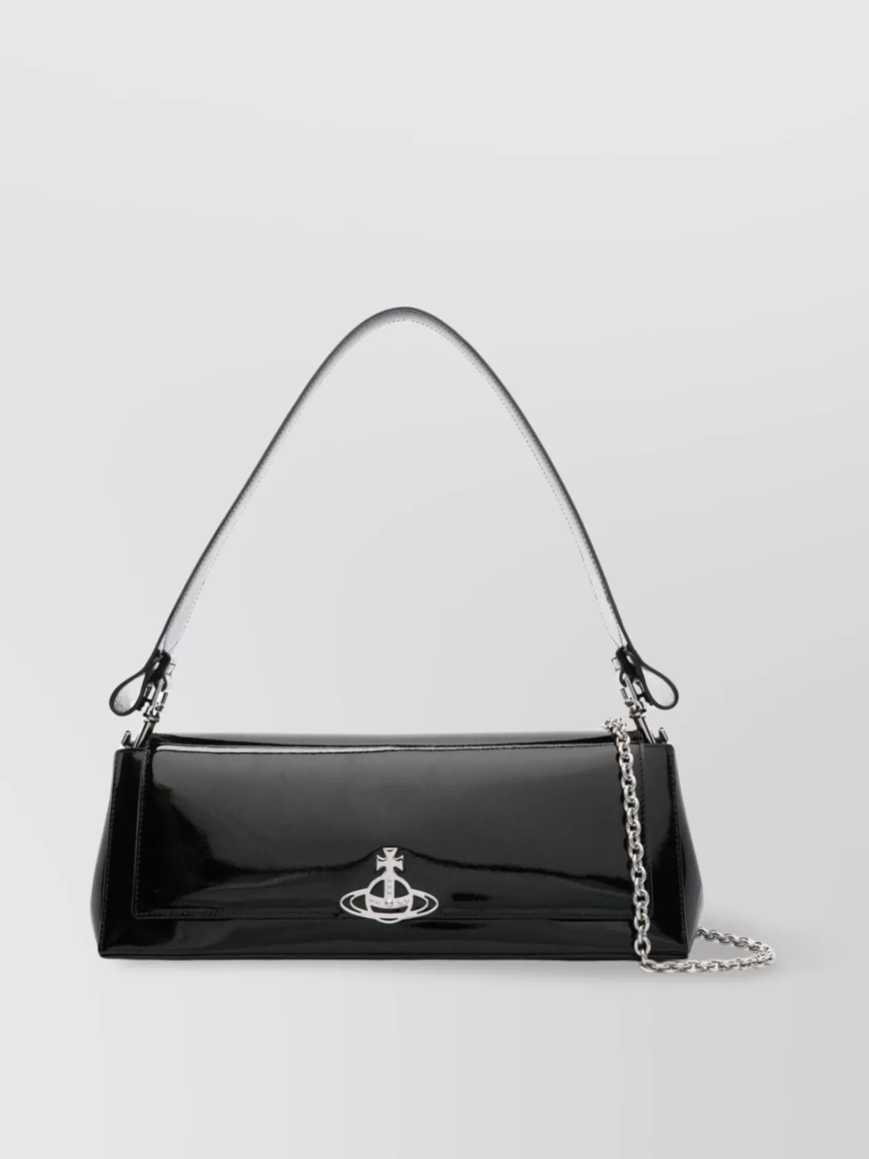 Vivienne Westwood   Faux leather chain-link shoulder bag