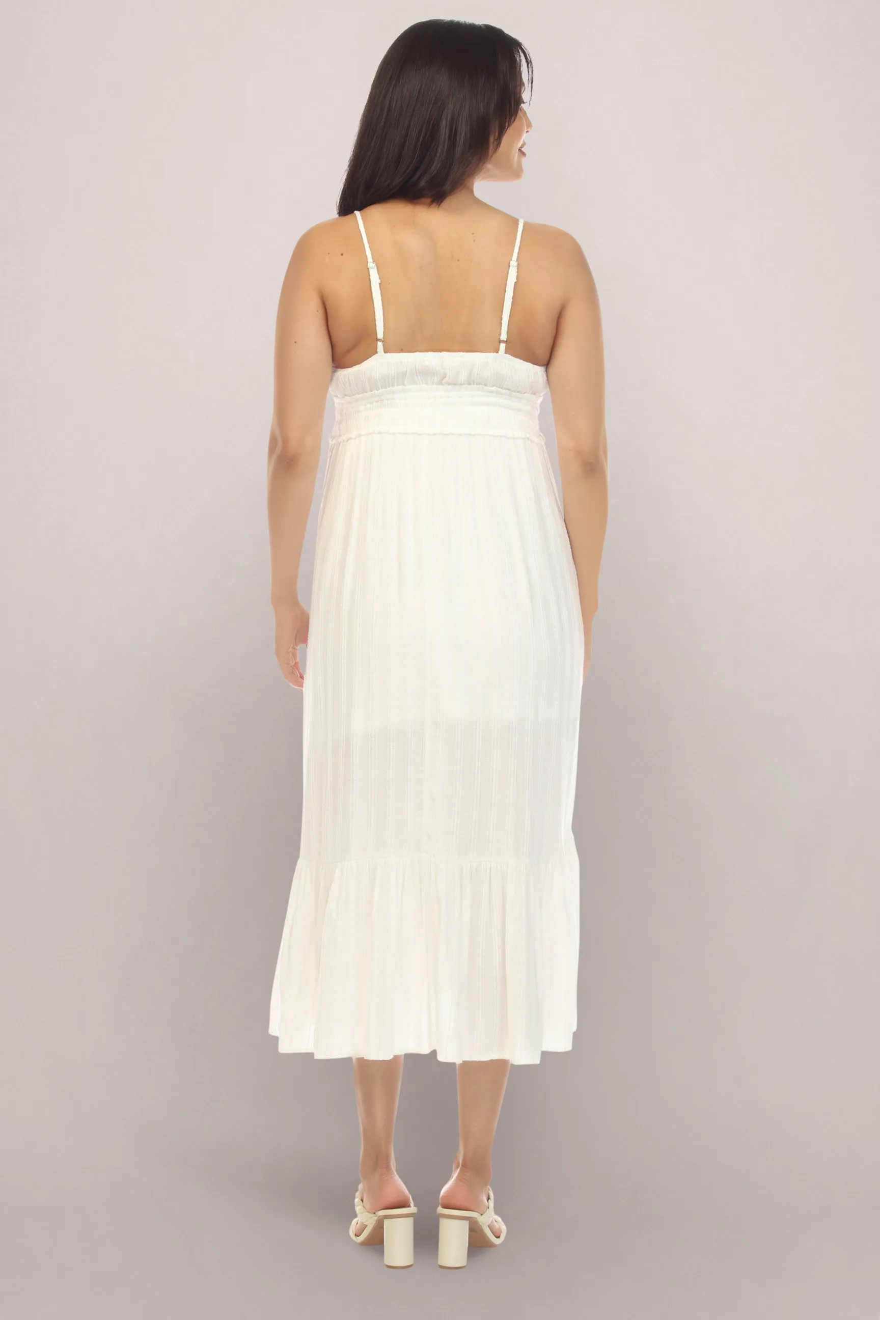 White Maternity Summer Dress