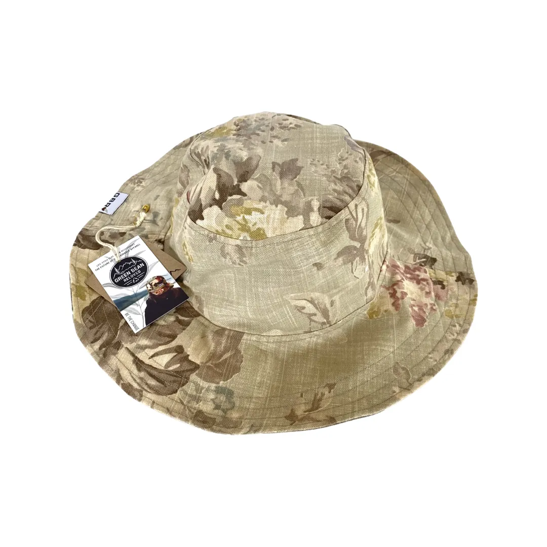 Wide Brim Bucket Hat -Lg