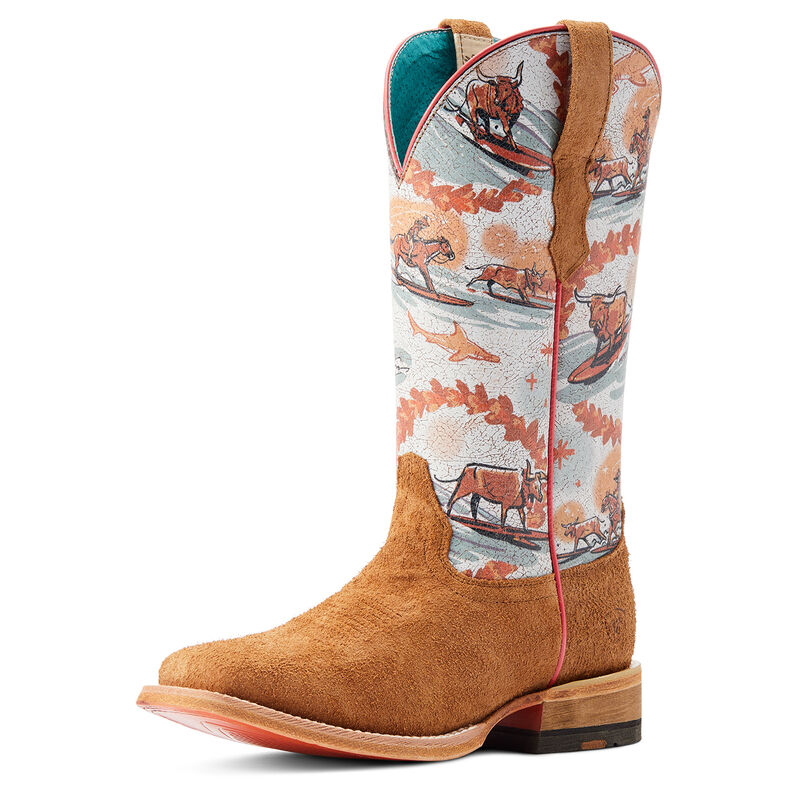 Women's Frontier Western Aloha Western Boot in Rusty/Surfing