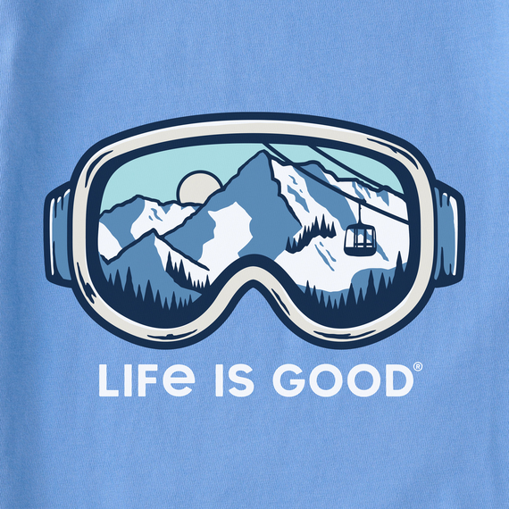 Women's Ski Goggle Landscape Long Sleeve Crusher Tee