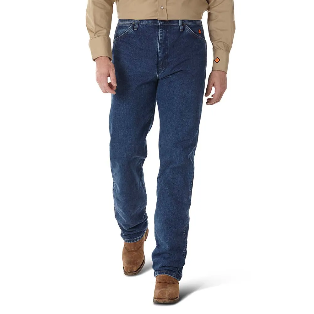 Wrangler Mens FR Original Fit Jeans In Stonewash - Shop Now