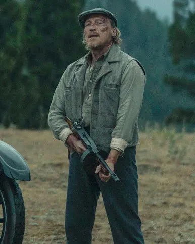 Yellowstone 1923 TV Series Jerome Flynn Grey Vest